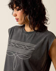 Ariat Dallas Boots Stitch Cropped Tee