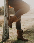 Crush™ by Durango® Women's Brown Ventilated Shortie Cowboy Boot