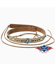 Embroidered Hat Band With Gem Stones