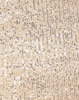 Gold Strapless Sequin Crop Top