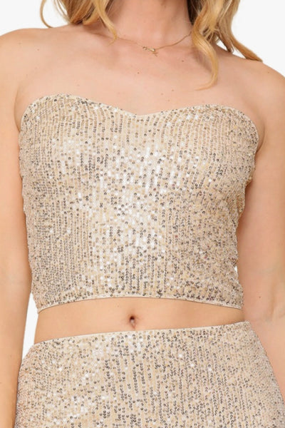 Rose gold hotsell tube top