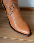 Liberty Black Shirley ankle boots showing pointed toe and stud detailing