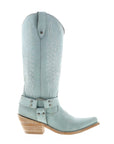 Liberty Black Nubuck Grey Cowboy Boots