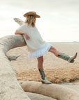 Oversized Tunic Top - Ecru