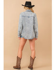 Denim Western Country Shacket