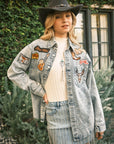 Country Shacket with patches