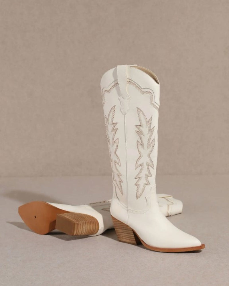 Women's White Cowboy Boots