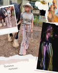 Austin Striped Denim Flared Jeans