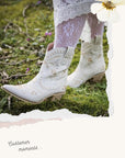 White Ankle Cowboy Boots