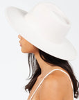 Vegan Felt Rancher Hat in Ammonite