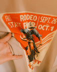 Wild West rodeo cowboy graphic t-shirt in soft 100% cotton
