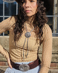 Women's vintage western bolo tie