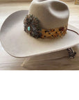 Western Feather Hat Band and Medallion
