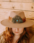 Western Feather Hat Band and Medallion