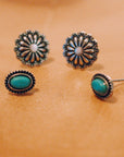 Western Stud Earrings Set of 6 Pairs