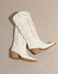 White cowboy boots