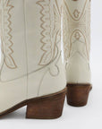 Low Calf White Cowboy Boots