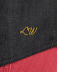 Lainey Wilson embroidered signature detail on Wrangler black denim western shirt