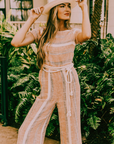 YUMA STRIPED JUMPSUIT