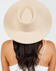 Wide Brim Hat Vegan Felt - Dune