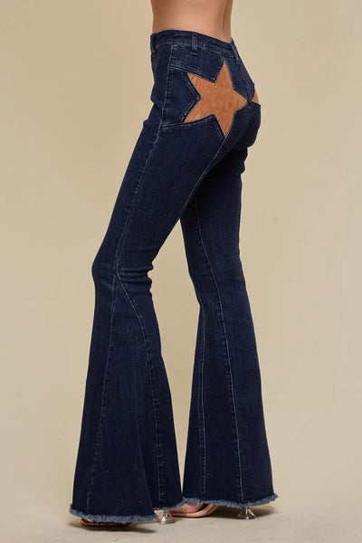 Star Flared Jeans