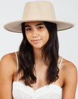 Wide Brim Hat Vegan Felt - Dune