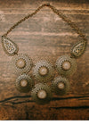 Pre-Loved Bronze Coloured Statement Necklace
