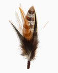 Brown Feather Hat Accessory