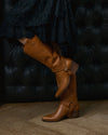 Penelope 2-In-1 Tan Cowboy Boots