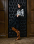 Cowboy boots in tan