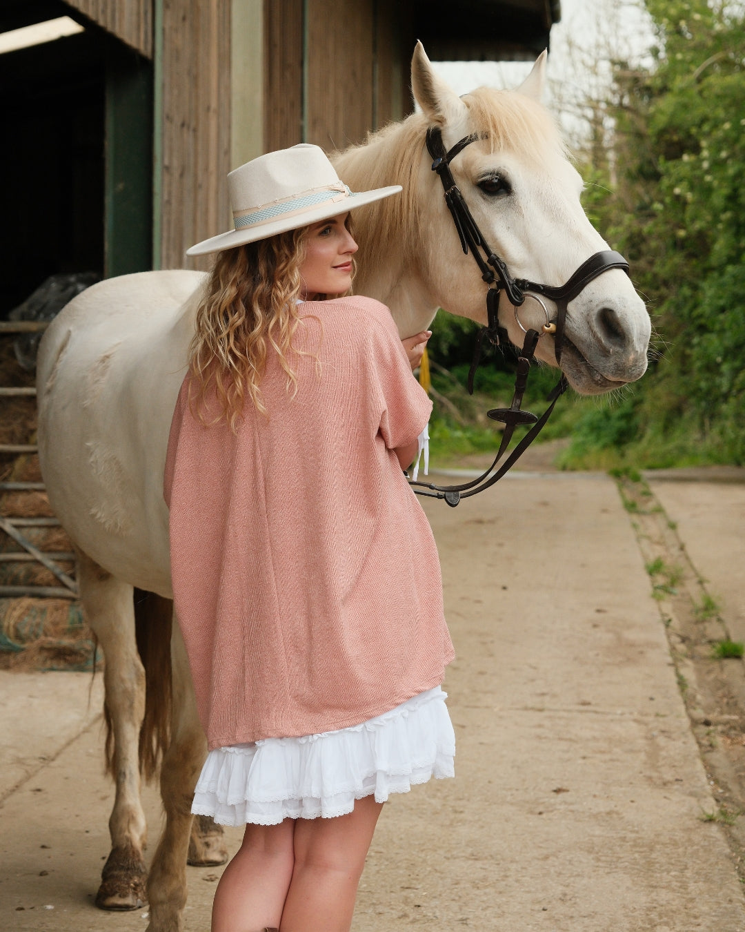 Oversized Tunic Top - Pink