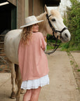 Oversized Tunic Top - Pink
