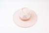 Pink Wide Brim Felt Hat