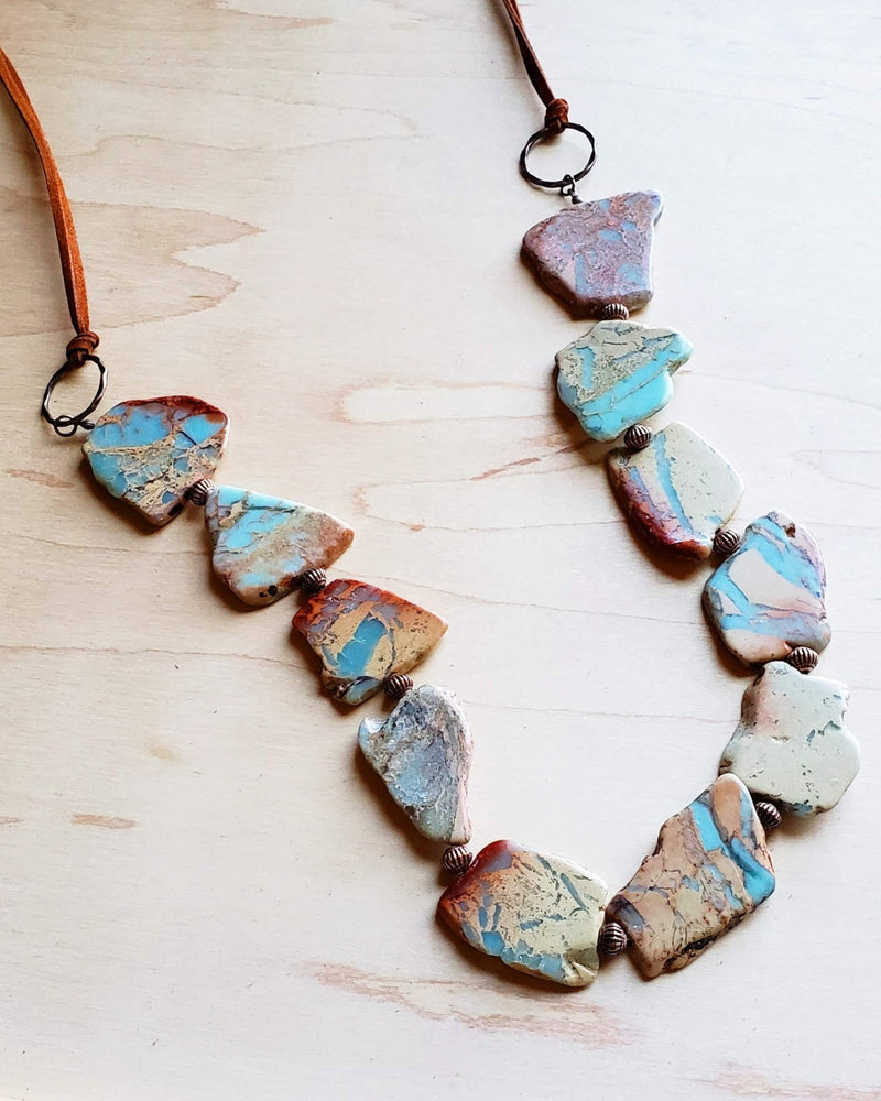 Aqua Terra Slab Necklace