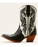 Black and White Western Cowboy Boots