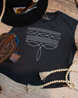 Ariat Dallas Boots Stitch Cropped Tee