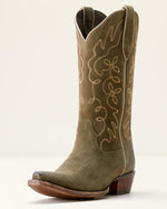 Ariat Jukebox Western Boots - Soft Olive Suede