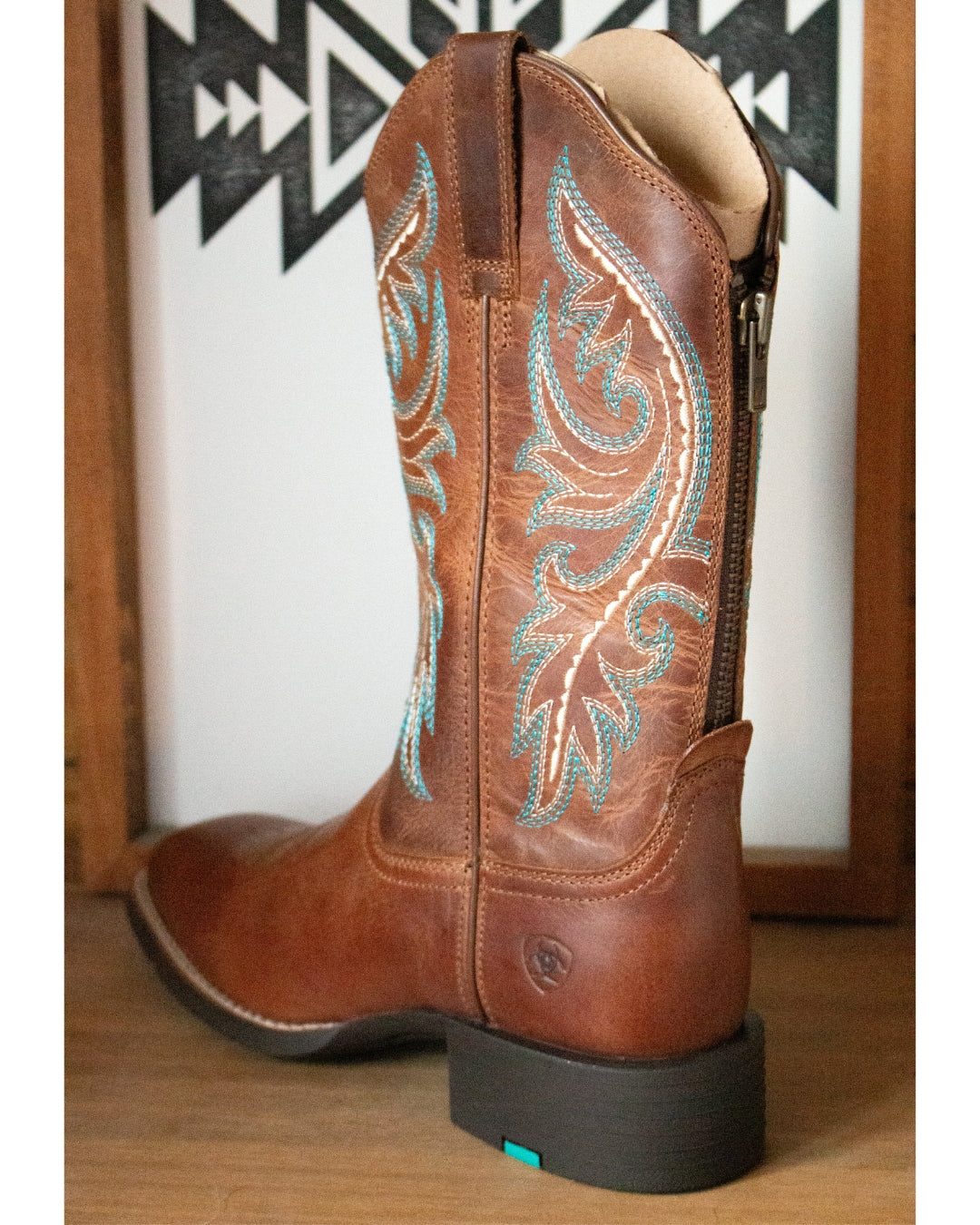 Ariat Round Up Back Zip Cowboy Boots