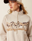 Ariat Running Wild sweatshirt with wild horse graphic