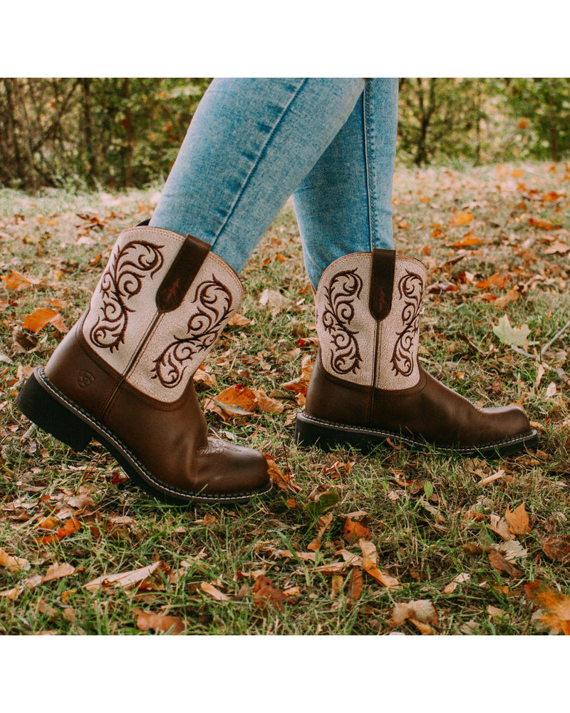 Ariat Ladies' Fatbaby Heritage Lilah Low Calf Cowboy Boot