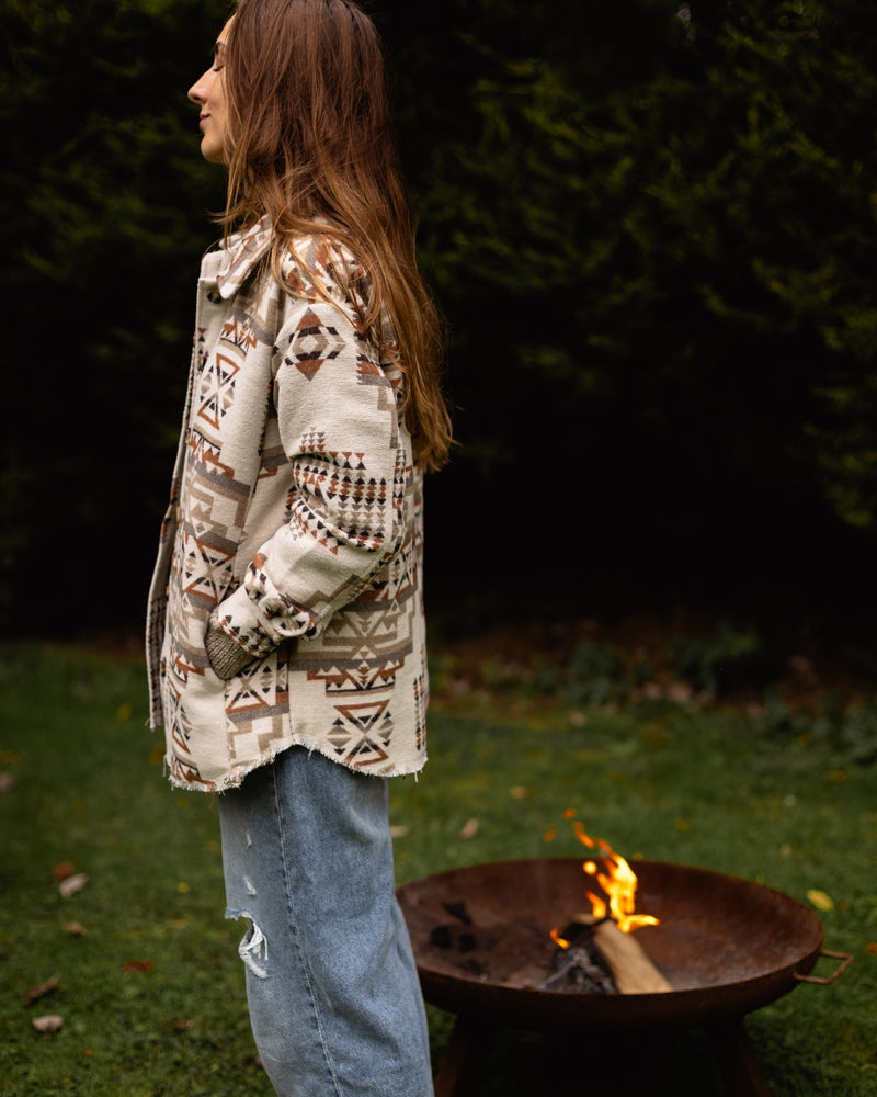 Aztec Button Down Jacket