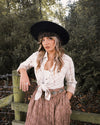 Beige & Brown Plaid Button Up Soft Shirt