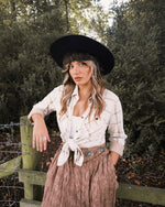 Beige & Brown Plaid Button Up Soft Shirt