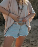 Oversized Tunic Top - Beige