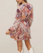 Berry Patchwork Mini Dress / Kimono - Limited Edition