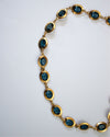 Pre-Loved Blue & Gold Bezel Set Necklace