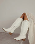 White Wedding Boots