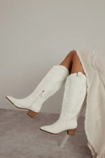 White Wedding Boots