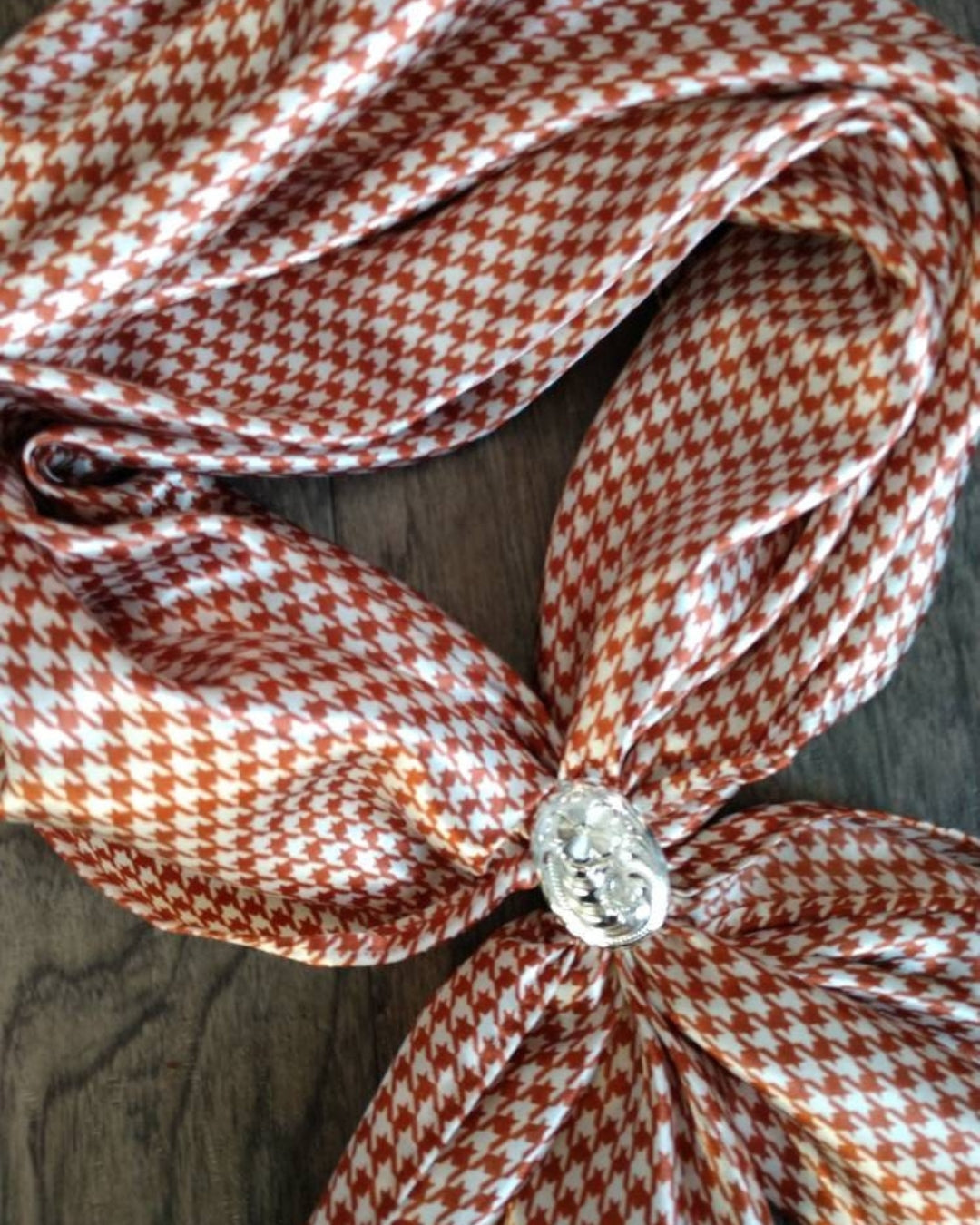 Tooth Rag Brown and White Houndstooth Wild Rag – Melbelle - Western x Boho