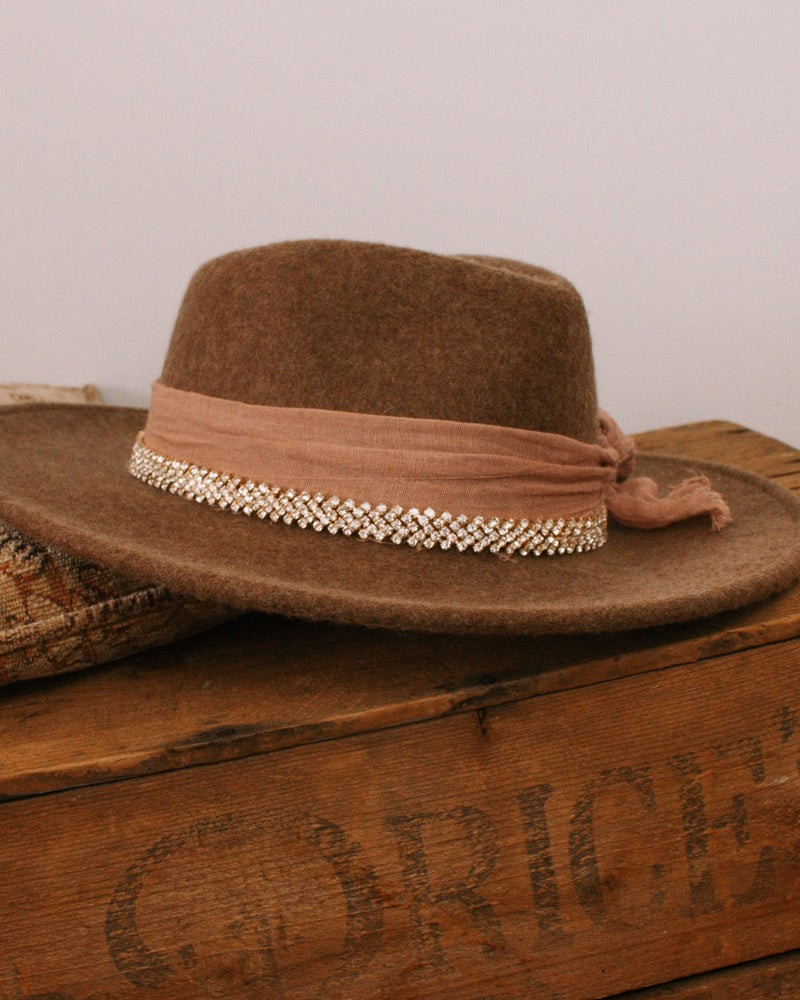 Desert Rose Brown Wool Fedora - Styled by Mel